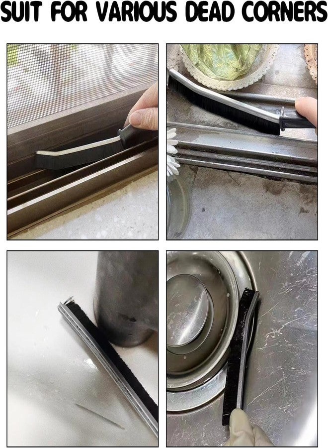 JIOLIVE Multi Surface Bathroom Gap Cleaning Brush - Narrow Space Scrubber for Tiles, Faucets, Sink Drains, and Oven Corners - Ergonomic Design for Precision Cleaning in Hard-to-Reach Areas (Set of 3) - Image 2